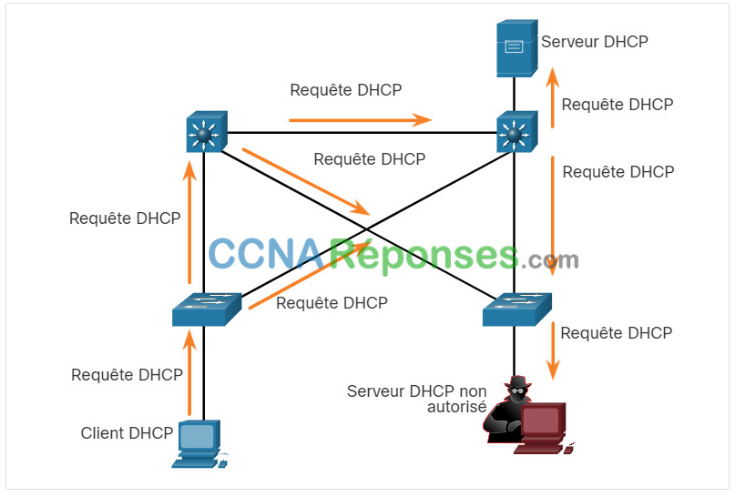 Notions de base sur la commutation, le routage et sans fil – Modules 10 : Concepts de sécurité du réseau local LAN